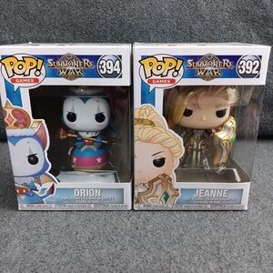 Funko POP! Summoners War Water Brownie Orion (#394) & Jeanne #392 Set Of 2